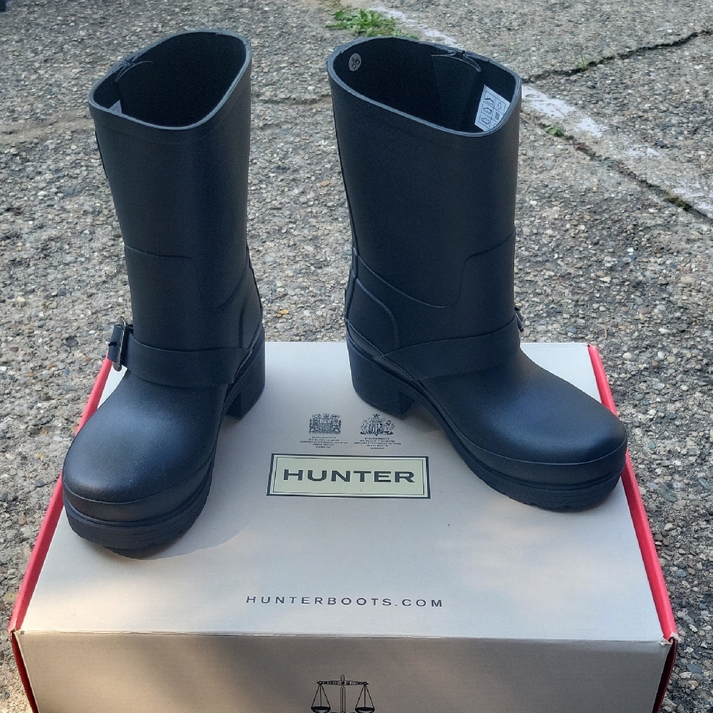 Hunter Original Rubber Biker Boots
